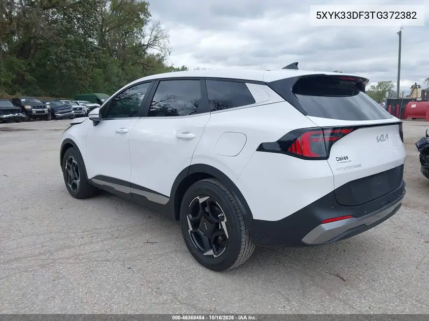 2026 KIA SPORTAGE VIN 5XYK33DF3TG372382 — фото 3