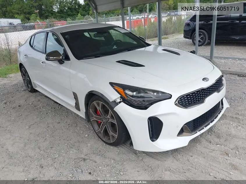 KIA STINGER 2019, VIN KNAE35LC9K6051719