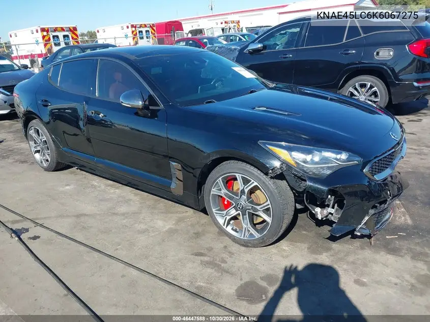 KIA STINGER 2019, VIN KNAE45LC6K6067275