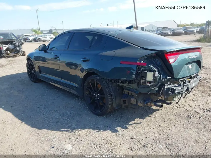 2023 KIA STINGER VIN KNAE55LC7P6136589 — фото 3