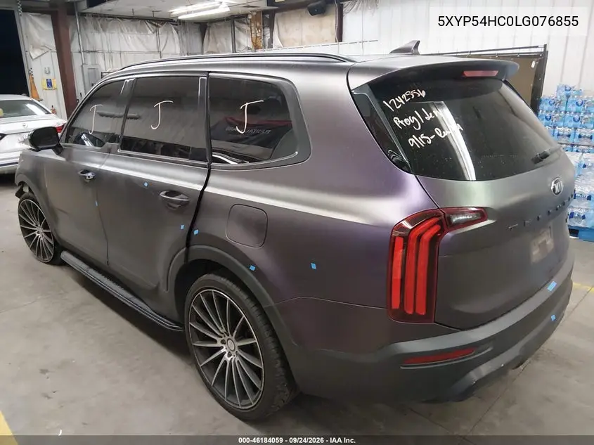 2020 KIA TELLURIDE VIN 5XYP54HC0LG076855 — фото 3