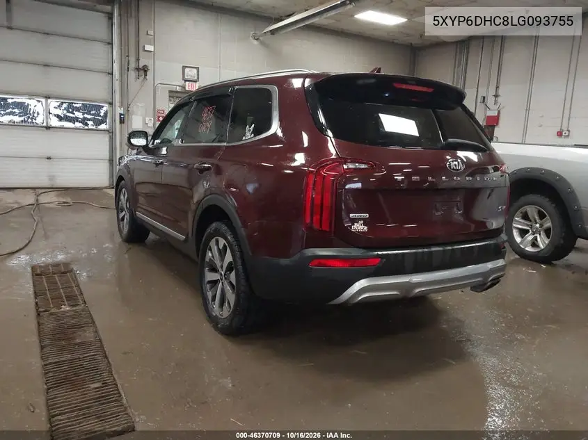 2020 KIA TELLURIDE VIN 5XYP6DHC8LG093755 — фото 3