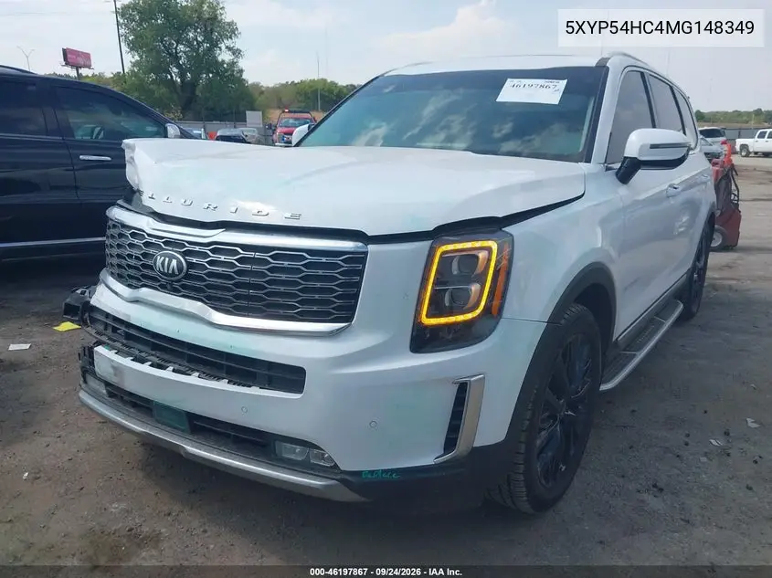 2021 KIA TELLURIDE VIN 5XYP54HC4MG148349 — фото 2