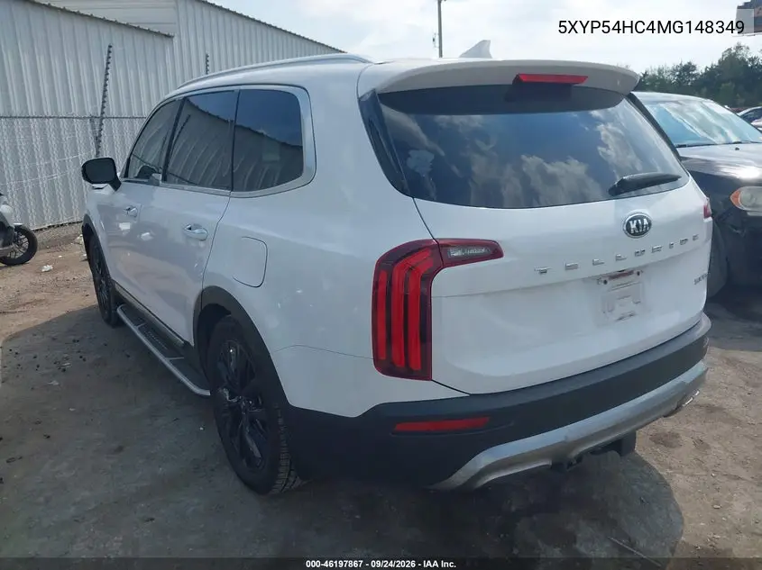 2021 KIA TELLURIDE VIN 5XYP54HC4MG148349 — фото 3