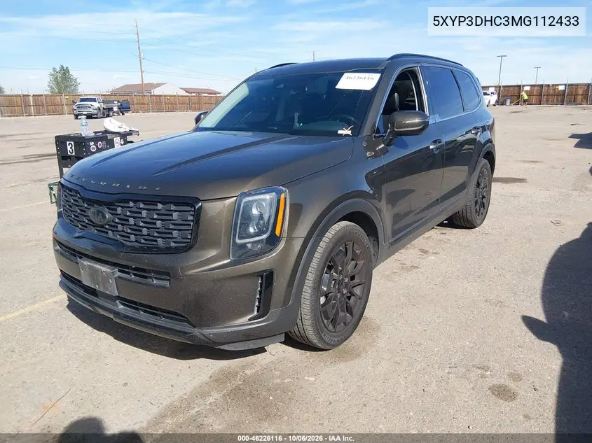 2021 KIA TELLURIDE VIN 5XYP3DHC3MG112433 — фото 2