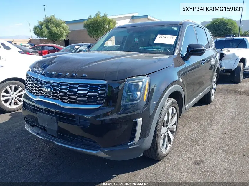 2021 KIA TELLURIDE VIN 5XYP34HC8MG159831 — фото 2