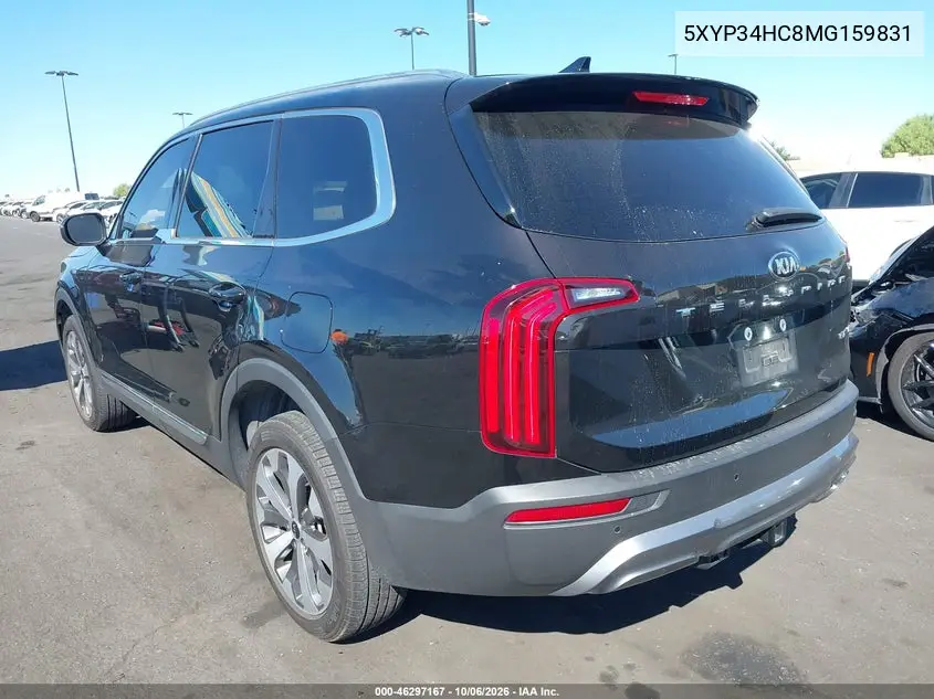 2021 KIA TELLURIDE VIN 5XYP34HC8MG159831 — фото 3