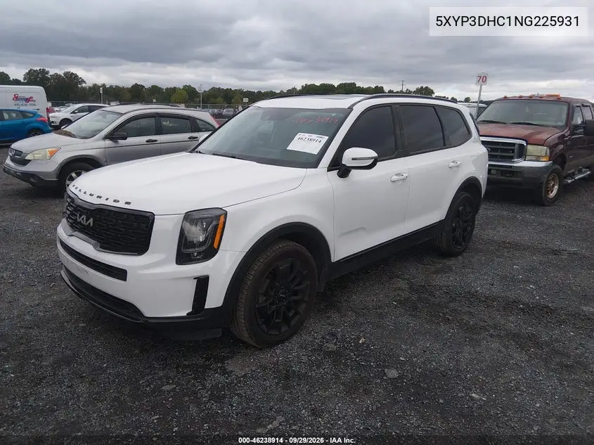 2022 KIA TELLURIDE VIN 5XYP3DHC1NG225931 — фото 2