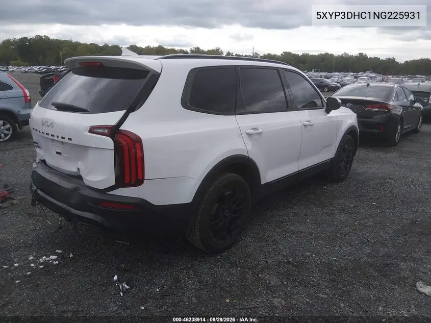 2022 KIA TELLURIDE VIN 5XYP3DHC1NG225931 — фото 4