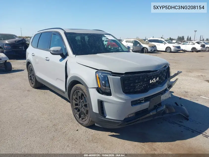 KIA TELLURIDE 2022, VIN 5XYP5DHC3NG208154