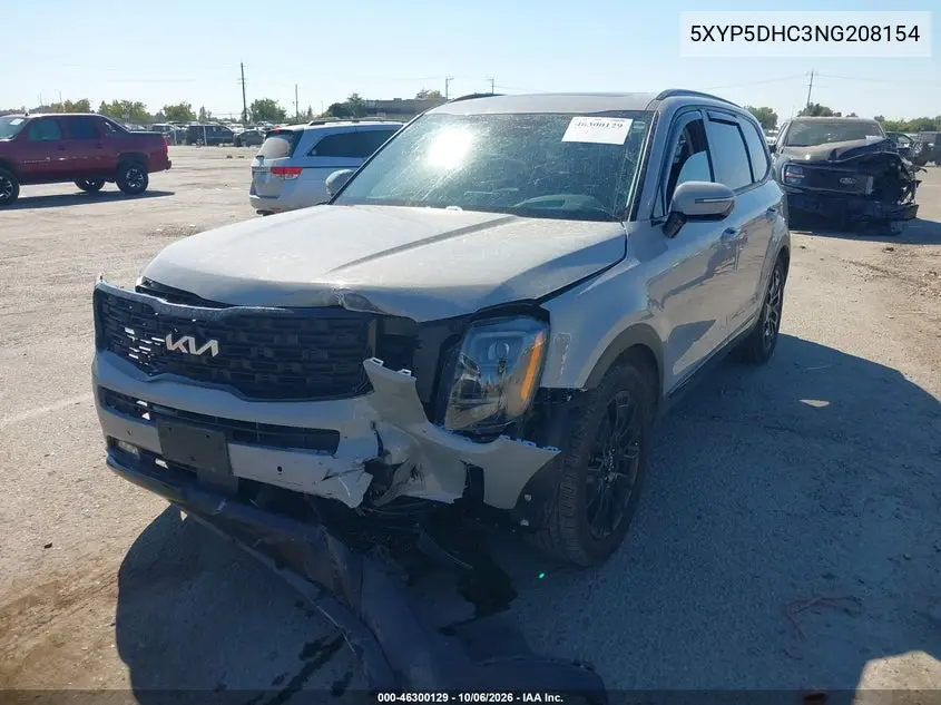 2022 KIA TELLURIDE VIN 5XYP5DHC3NG208154 — фото 2