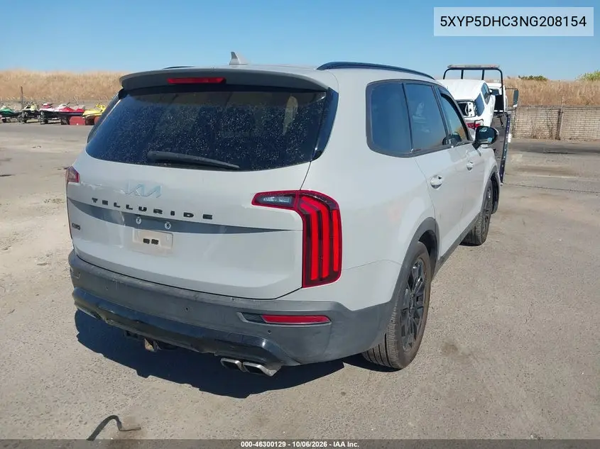 2022 KIA TELLURIDE VIN 5XYP5DHC3NG208154 — фото 4