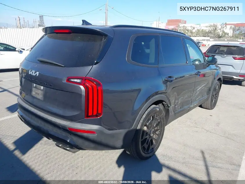 2022 KIA TELLURIDE VIN 5XYP3DHC7NG267911 — фото 4