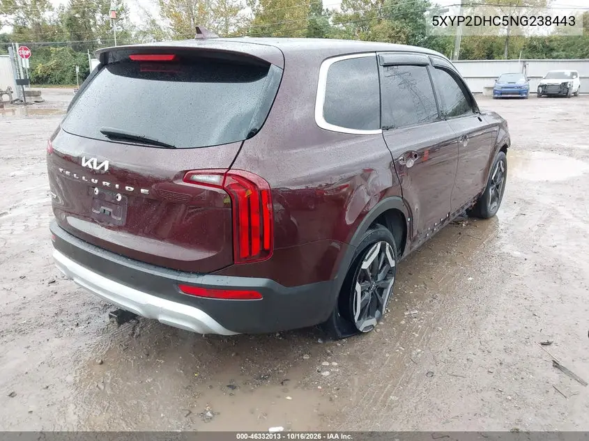 2022 KIA TELLURIDE VIN 5XYP2DHC5NG238443 — фото 4