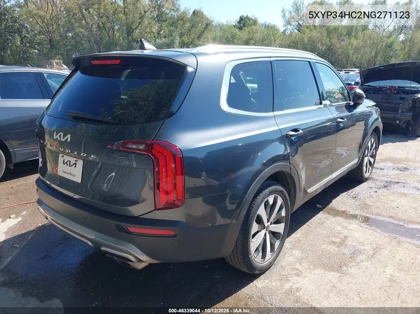 2022 KIA TELLURIDE VIN 5XYP34HC2NG271123 — фото 4