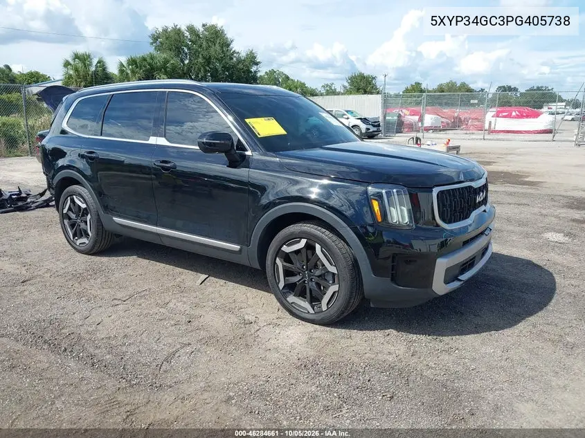 KIA TELLURIDE 2023, VIN 5XYP34GC3PG405738