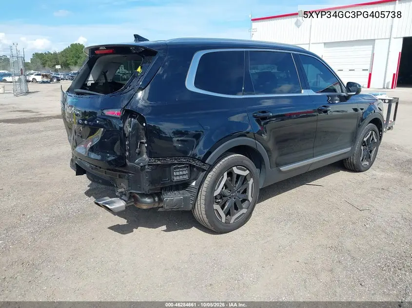 2023 KIA TELLURIDE VIN 5XYP34GC3PG405738 — фото 4