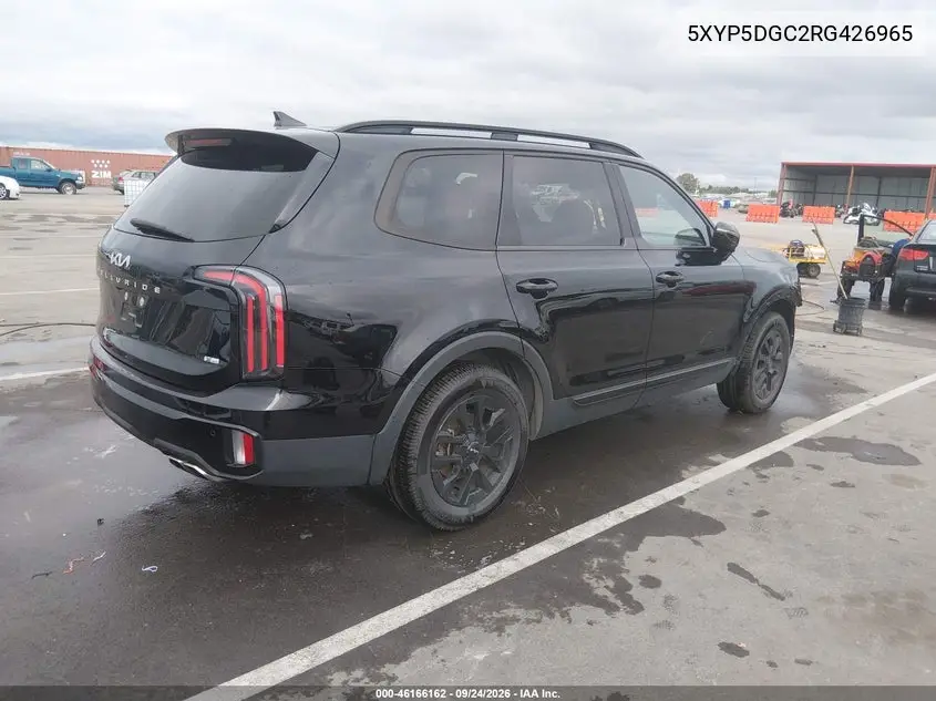 2024 KIA TELLURIDE VIN 5XYP5DGC2RG426965 — фото 4