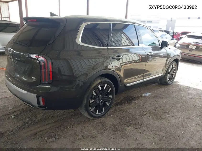 2024 KIA TELLURIDE VIN 5XYP5DGC0RG430982 — фото 4