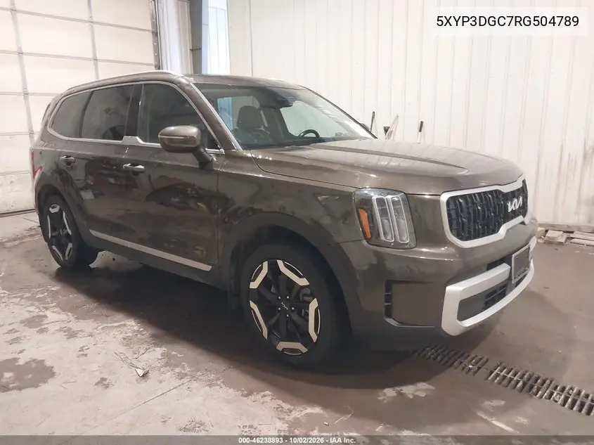 KIA TELLURIDE 2024, VIN 5XYP3DGC7RG504789