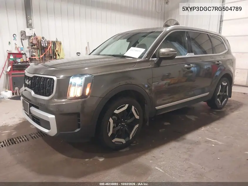 2024 KIA TELLURIDE VIN 5XYP3DGC7RG504789 — фото 2