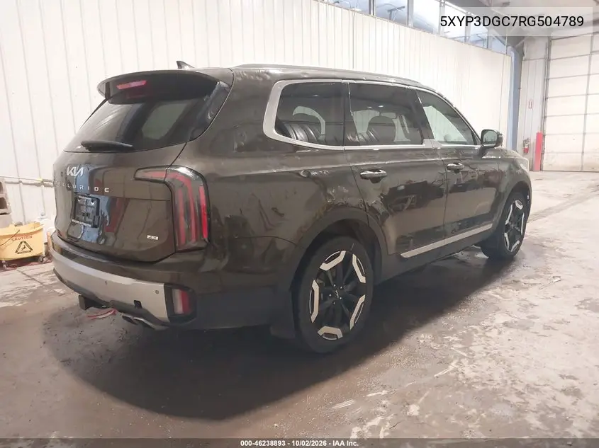 2024 KIA TELLURIDE VIN 5XYP3DGC7RG504789 — фото 4
