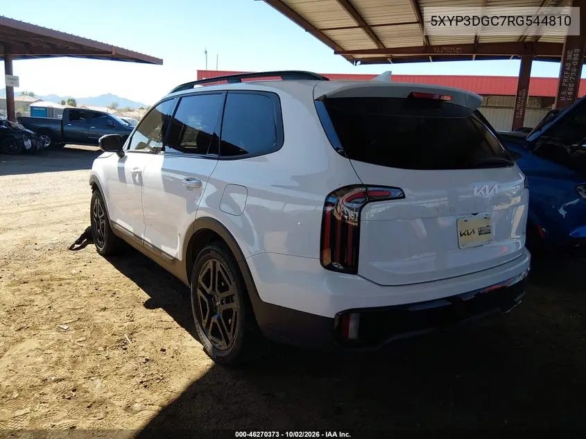 2024 KIA TELLURIDE VIN 5XYP3DGC7RG544810 — фото 3