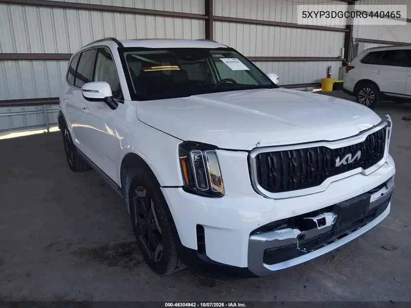 KIA TELLURIDE 2024, VIN 5XYP3DGC0RG440465