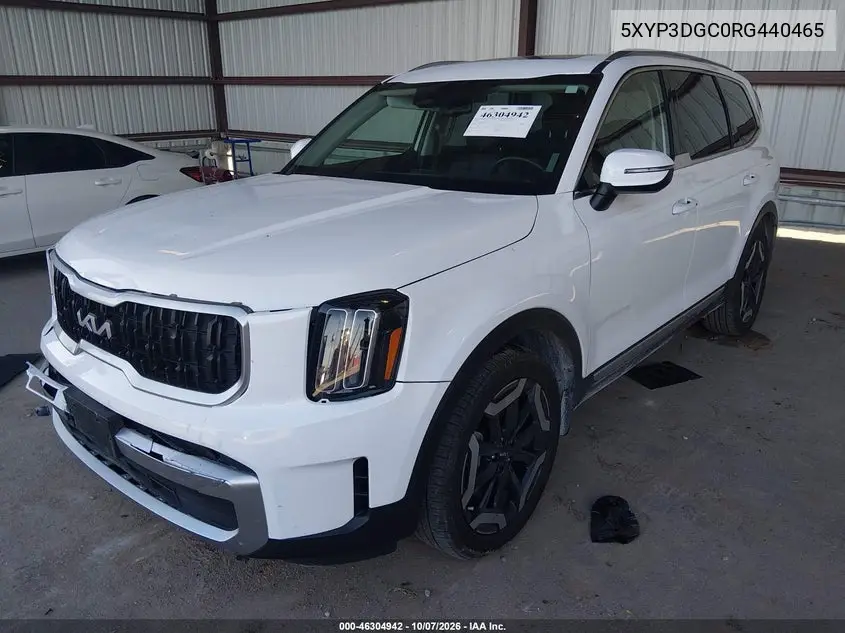2024 KIA TELLURIDE VIN 5XYP3DGC0RG440465 — фото 2