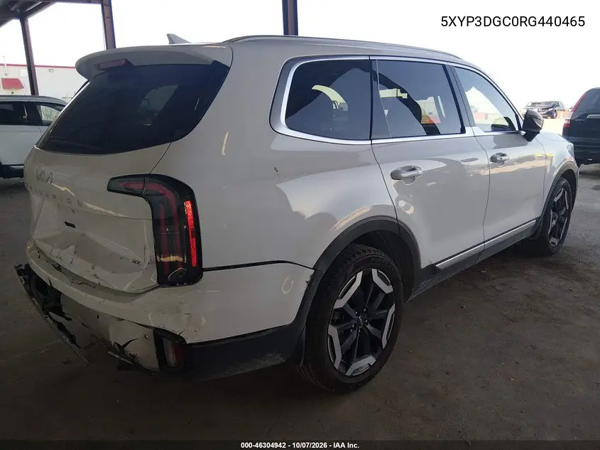 2024 KIA TELLURIDE VIN 5XYP3DGC0RG440465 — фото 4