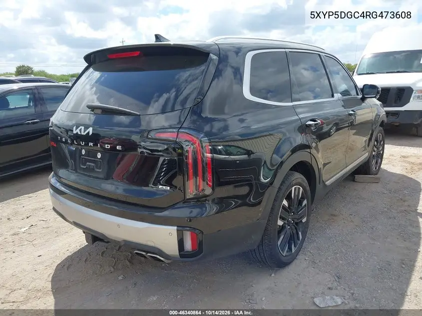 2024 KIA TELLURIDE VIN 5XYP5DGC4RG473608 — фото 4