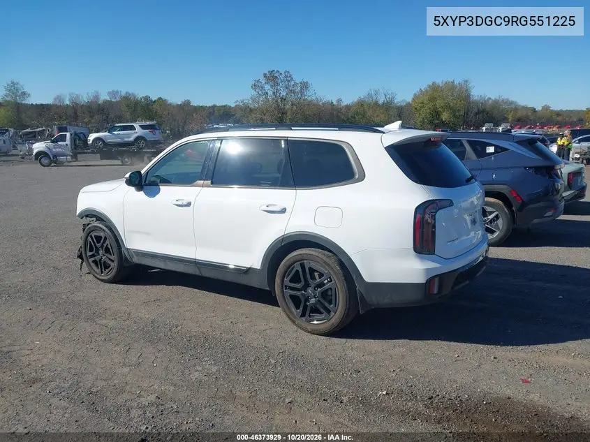 2024 KIA TELLURIDE VIN 5XYP3DGC9RG551225 — фото 3