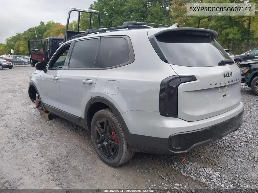 2025 KIA TELLURIDE VIN 5XYP5DGC0SG607147 — фото 3