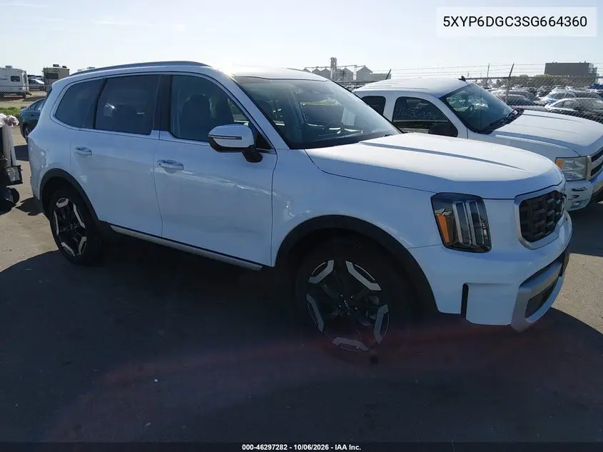 KIA TELLURIDE 2025, VIN 5XYP6DGC3SG664360