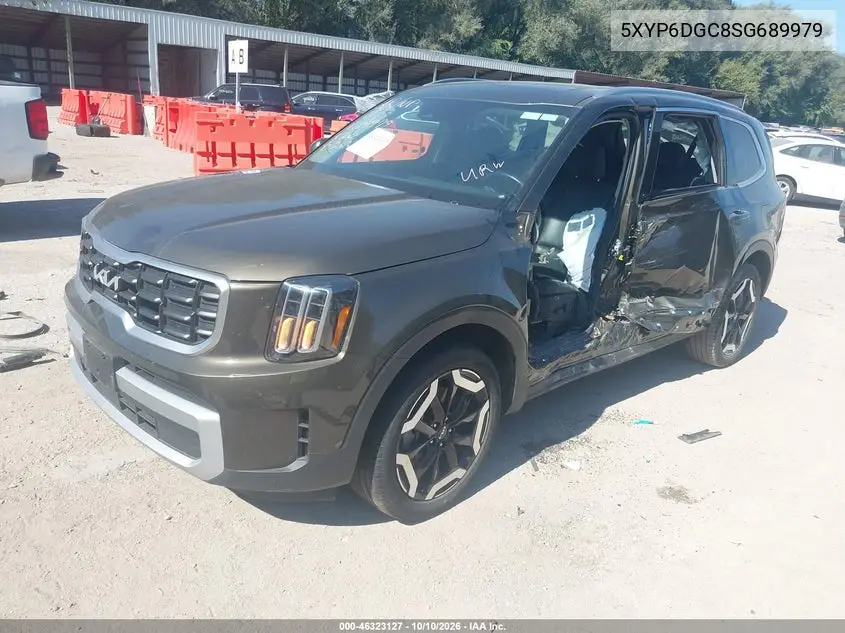 2025 KIA TELLURIDE VIN 5XYP6DGC8SG689979 — фото 2