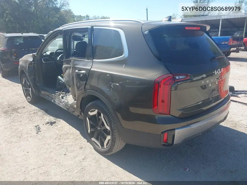 2025 KIA TELLURIDE VIN 5XYP6DGC8SG689979 — фото 3