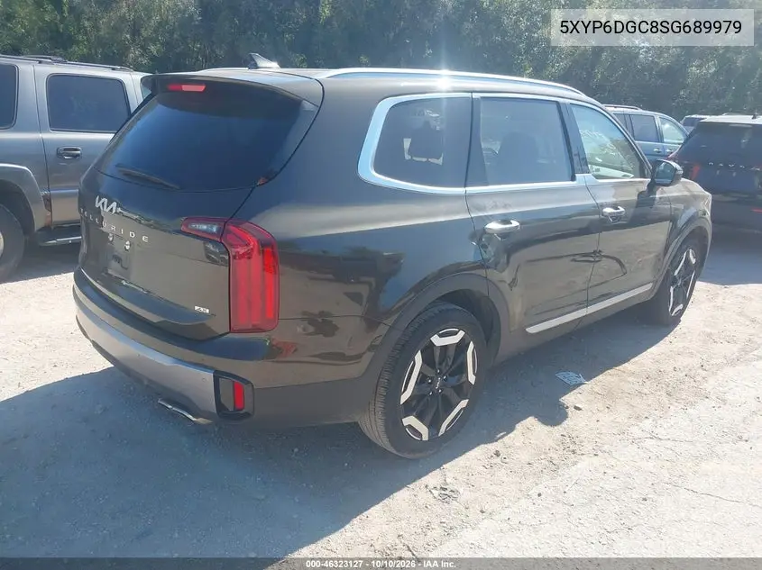 2025 KIA TELLURIDE VIN 5XYP6DGC8SG689979 — фото 4