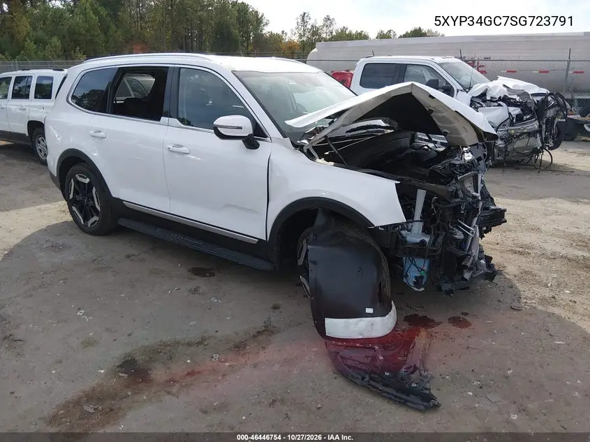 KIA TELLURIDE 2025, VIN 5XYP34GC7SG723791