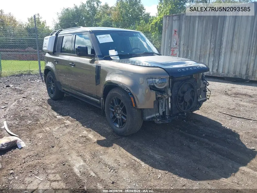 LAND ROVER DEFENDER 2022, VIN SALEX7RU5N2093585