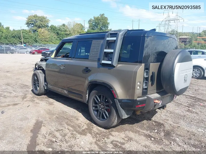 2022 LAND ROVER DEFENDER VIN SALEX7RU5N2093585 — фото 3