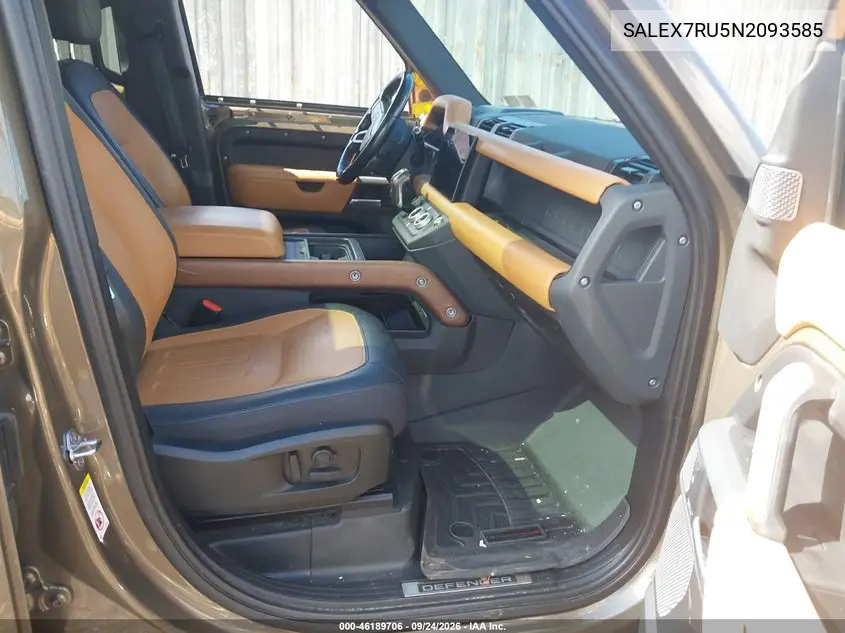 2022 LAND ROVER DEFENDER VIN SALEX7RU5N2093585 — фото 5
