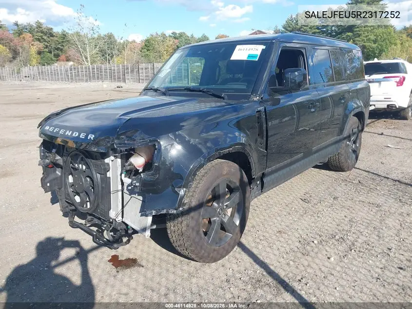 2024 LAND ROVER DEFENDER VIN SALEJFEU5R2317252 — фото 2