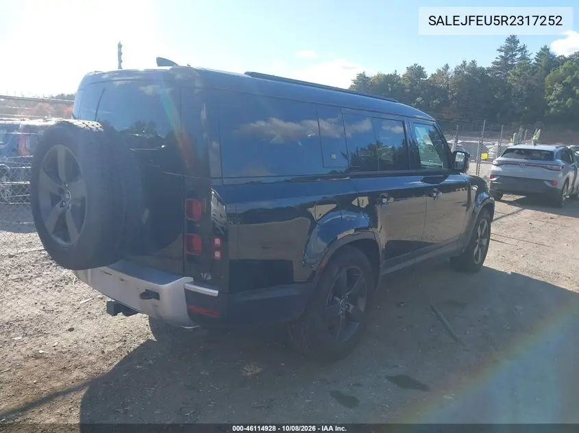 2024 LAND ROVER DEFENDER VIN SALEJFEU5R2317252 — фото 4
