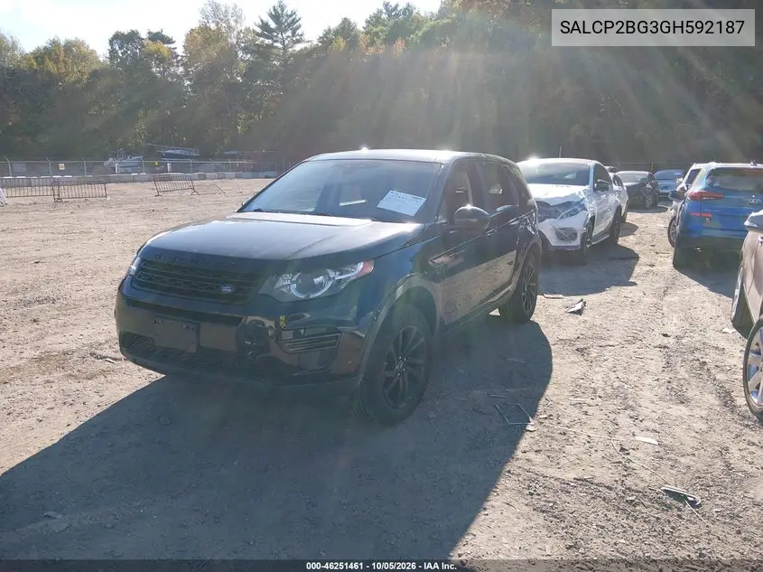 2016 LAND ROVER DISCOVERY SPORT VIN SALCP2BG3GH592187 — фото 2
