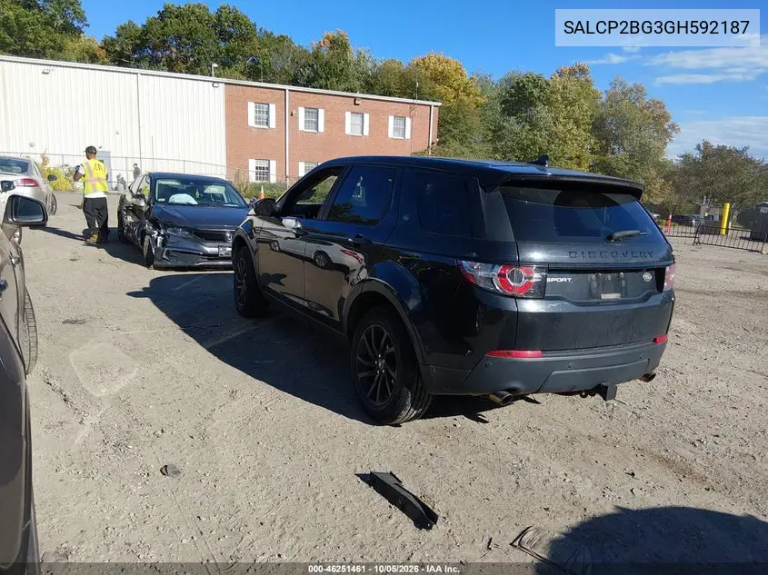 2016 LAND ROVER DISCOVERY SPORT VIN SALCP2BG3GH592187 — фото 3
