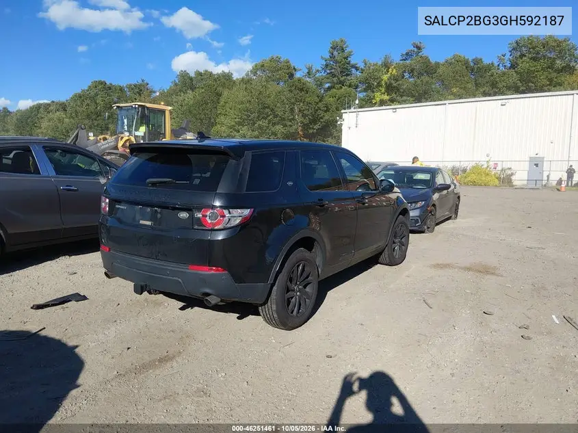 2016 LAND ROVER DISCOVERY SPORT VIN SALCP2BG3GH592187 — фото 4
