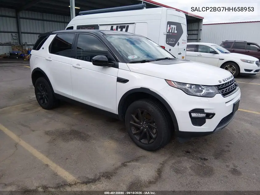 LAND ROVER DISCOVERY SPORT 2017, VIN SALCP2BG7HH658953