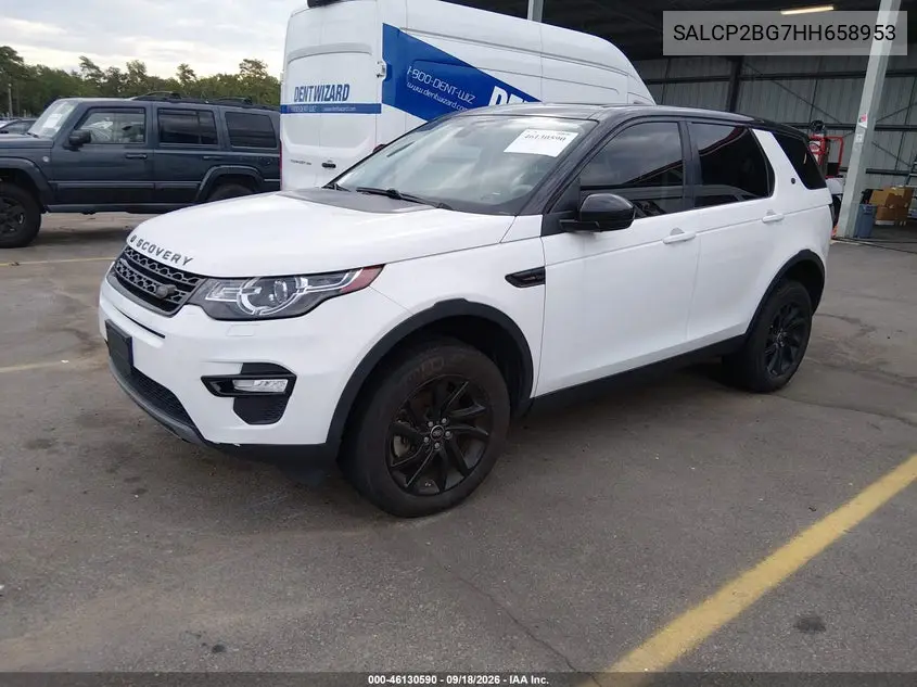 2017 LAND ROVER DISCOVERY SPORT VIN SALCP2BG7HH658953 — фото 2