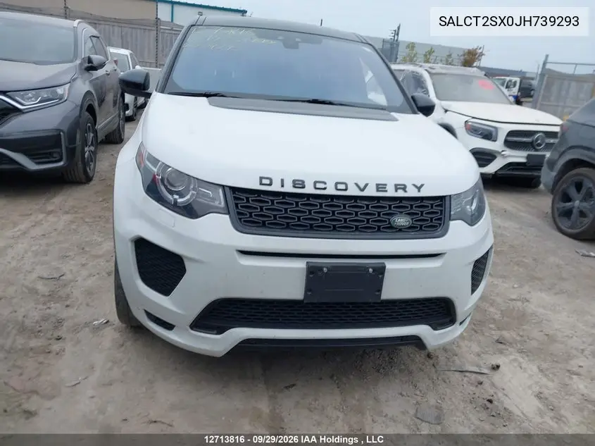2018 LAND ROVER DISCOVERY SPORT VIN SALCT2SX0JH739293 — фото 12