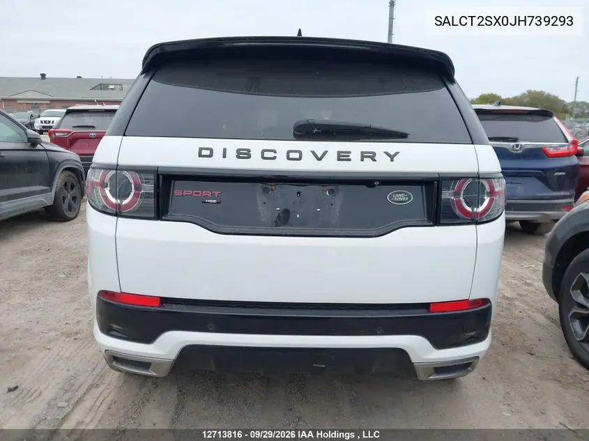 2018 LAND ROVER DISCOVERY SPORT VIN SALCT2SX0JH739293 — фото 16